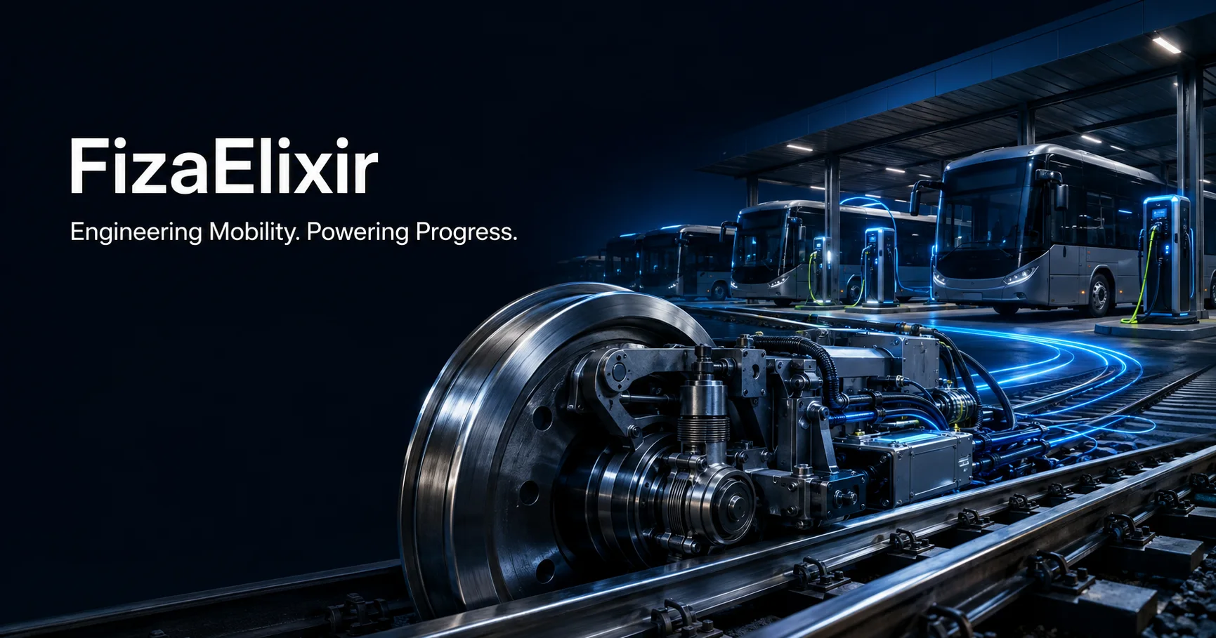 Rail engineering and electric fleet charging integrated into one mobility system
